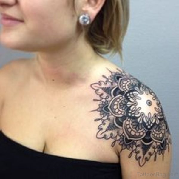 Mandala Tattoo For Girls On Shoulder