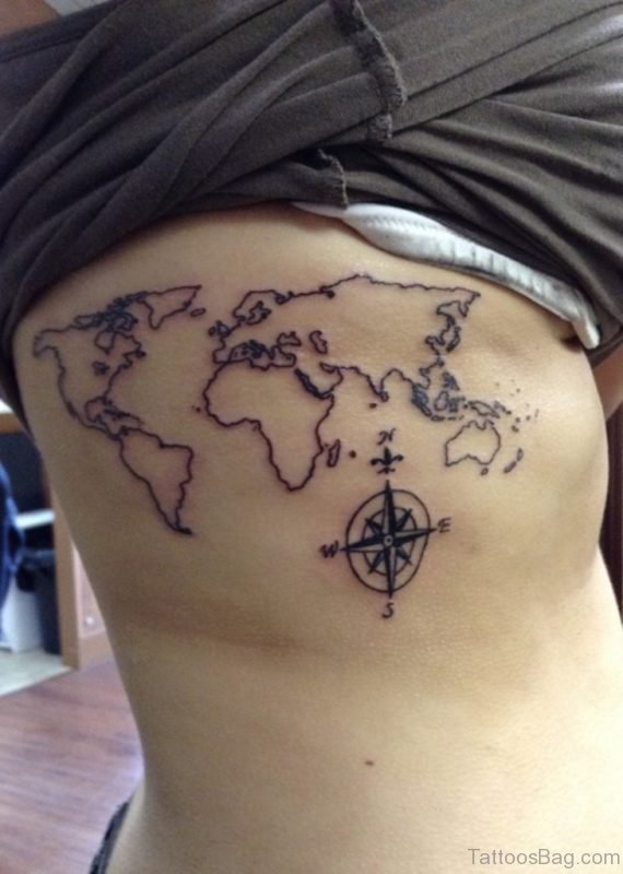 Map Tattoos for Men