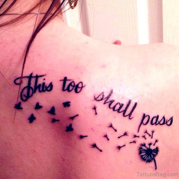 Marvelous Dandelion Tattoo On Shoulder