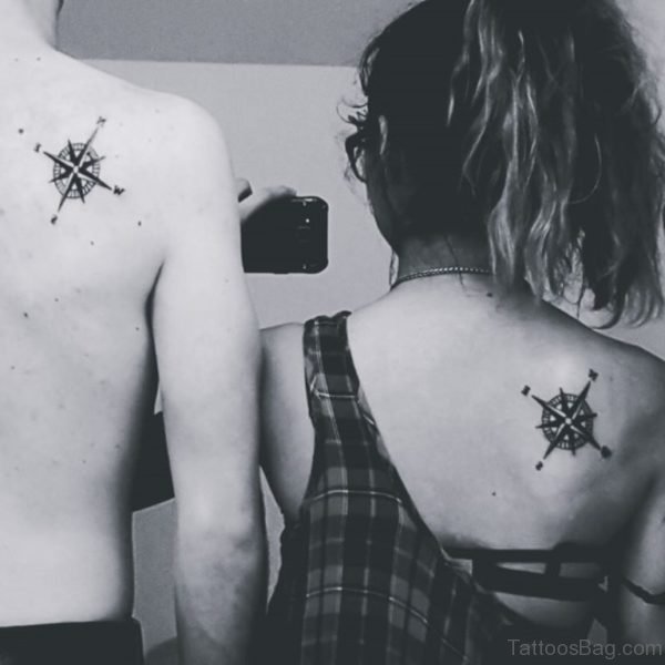Matching Compass Tattoo
