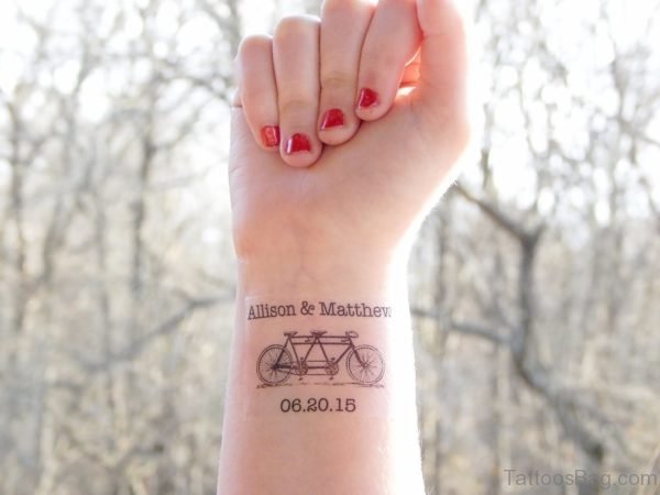 Memoraila Cycle Wrist Tatttoo