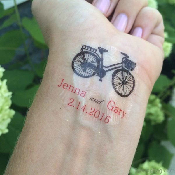 Memorial Wrist Cycle Tattoo