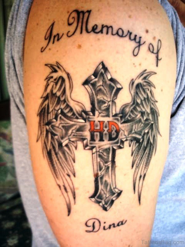 Memory Cross Tattoo