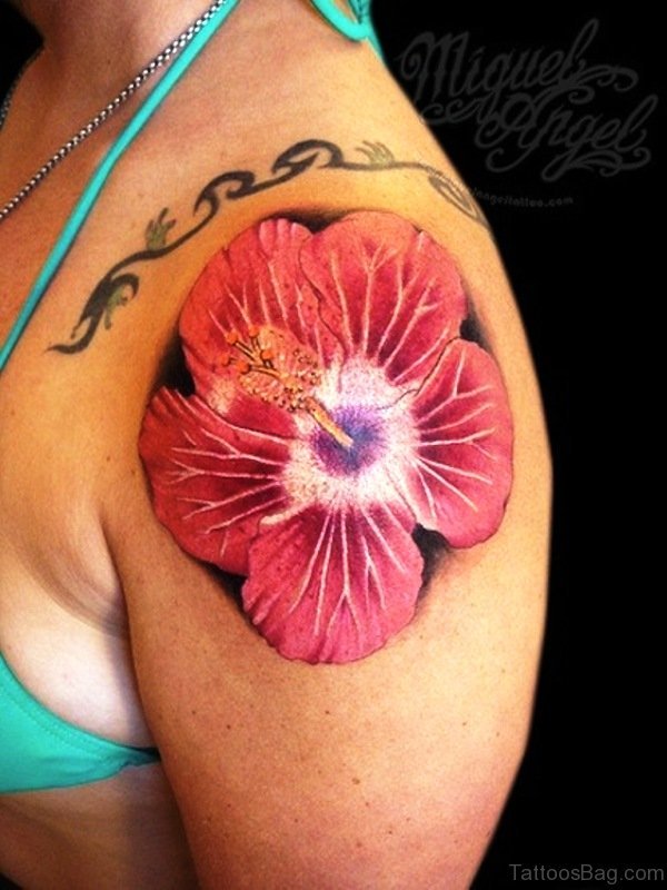 Miguel Angel Flowers Tattoo