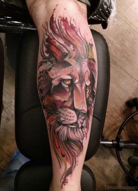 Mind Blowing Lion Tattoo