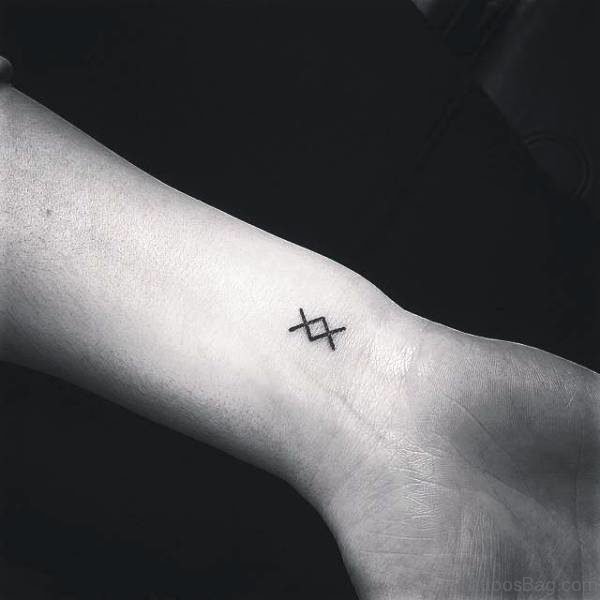 Mini Tattoo Design On Wrist