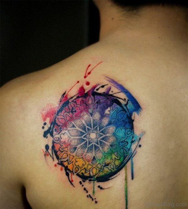 Multicolor Mandala Tattoo