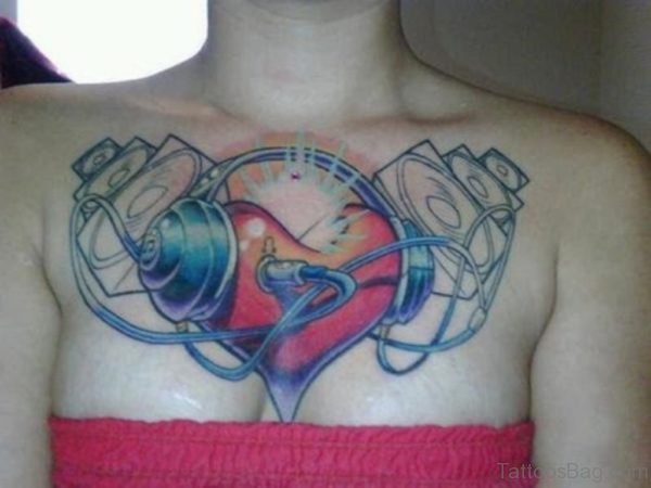 Musical Heart Tattoo