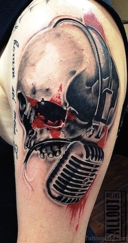 Musical Skull Tattoo 