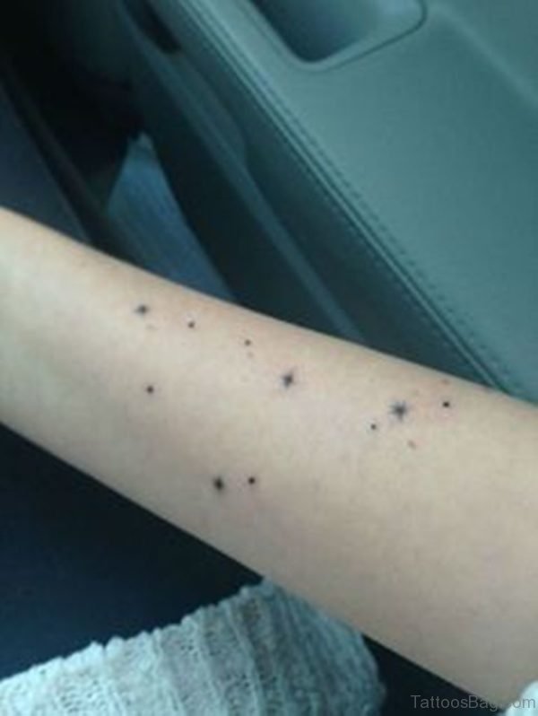 Mysterious Constellation Wrist Tattoo
