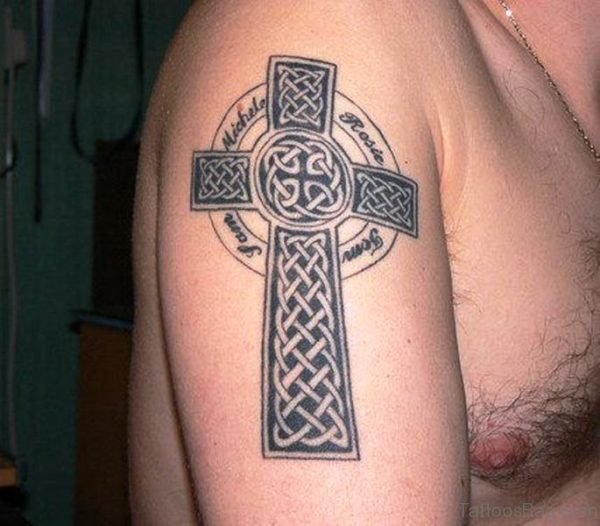Nice Celtic Tattoo On Right Shoulder 