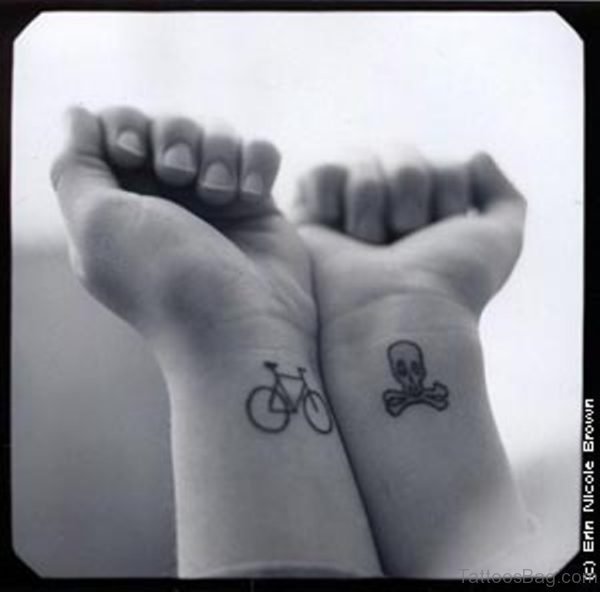 Nice Cycle Tattoo On Wrist