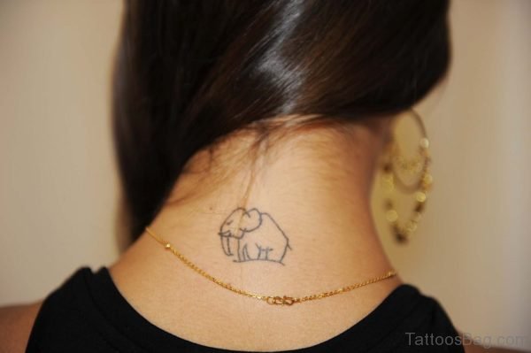 Nice Elephant Tattoo Design