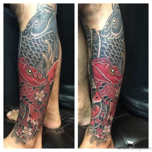 Nice Fish Koi Tattoo