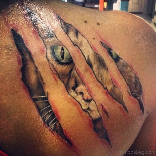 Nice Leopard Tribal Tattoo