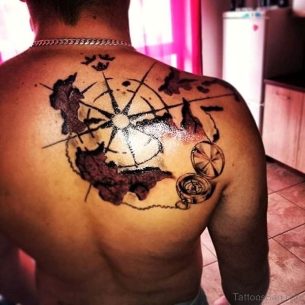 Nice Looking Compass Tattoo