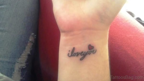 Nice Love You Tattoo Design