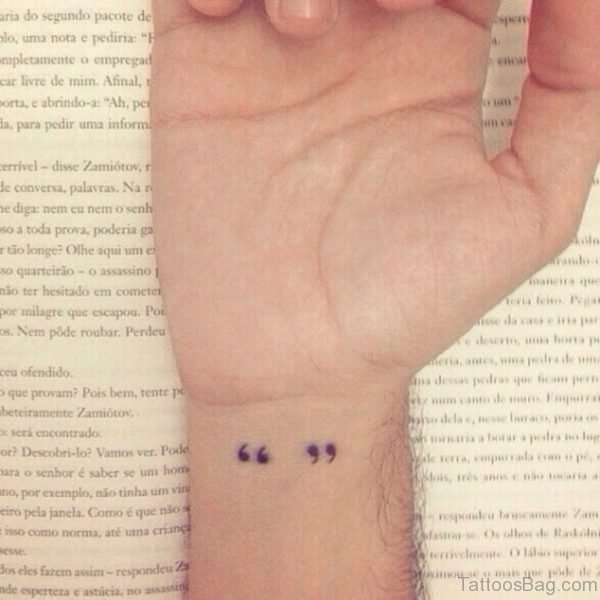 Nice Quotation Tattoo On Wrist