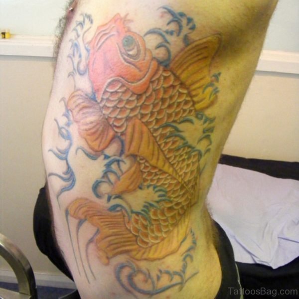 Orange Fish Tattoo