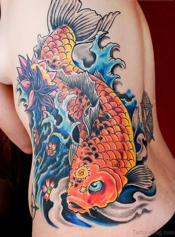 Orange koi Tattoo