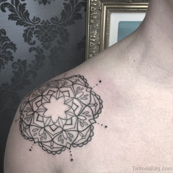 Outline Mandala Tattoo