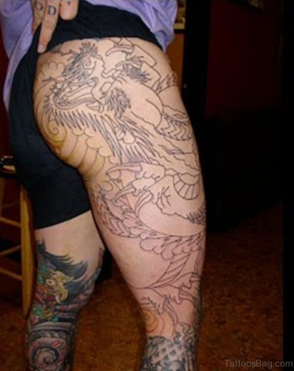 Outline Dragon Tattoo