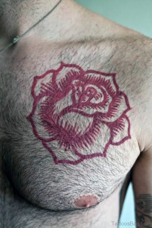 Outline Rose Tattoo
