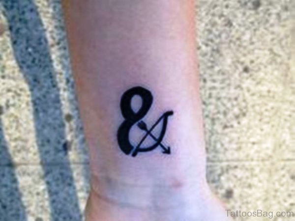 Outstanding Ampersand Wrist Tattoo