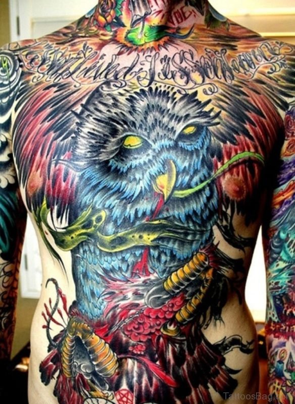 Owl Bird Tattoo On