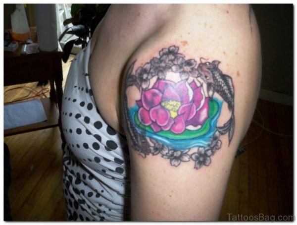Pink Flower Tattoo
