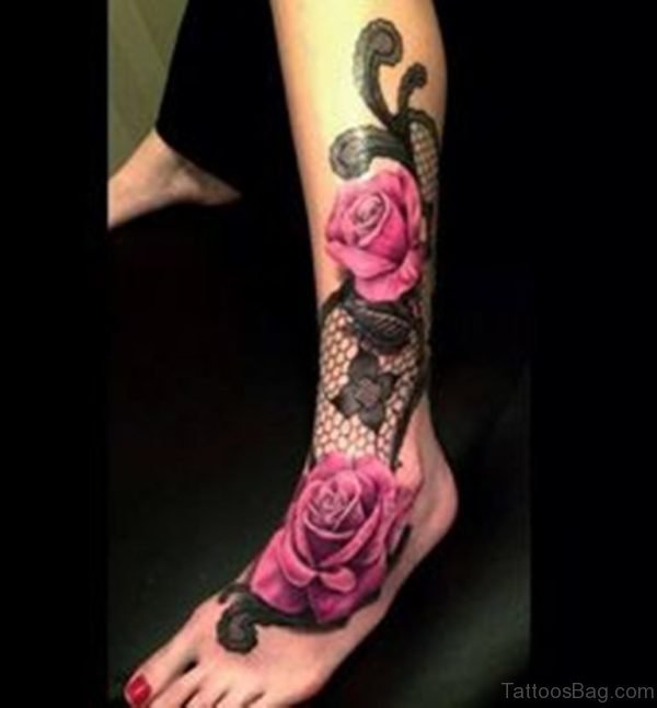 Pink Rose Tattoo 