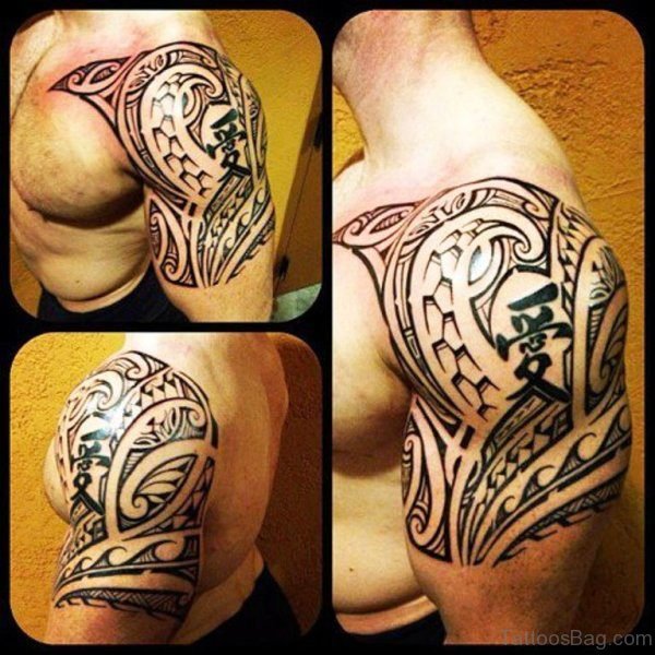 Polynesien Black Shoulder Design