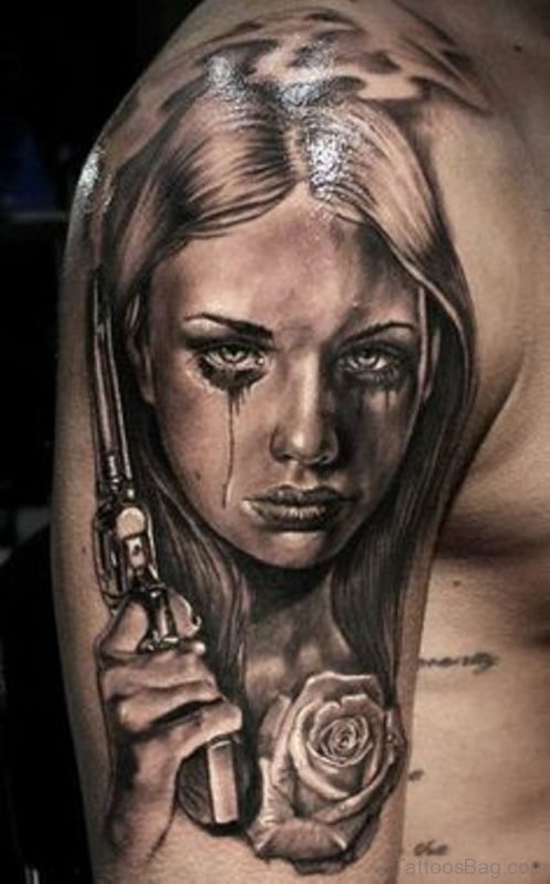Portrait Girl Tattoo