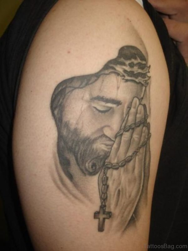 Praying Jesus Tattoo