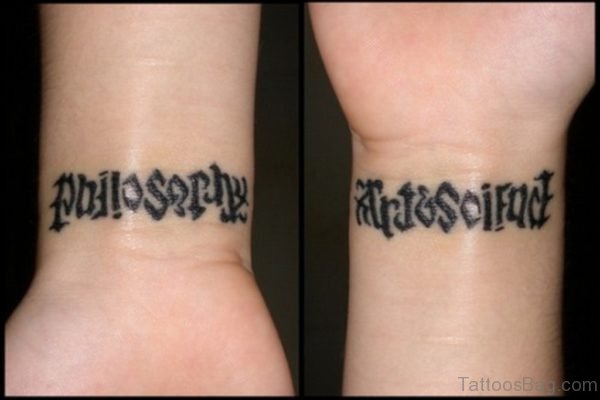 Pretty Ambigram Tattoo