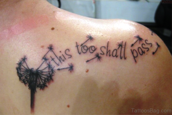Pretty Dandelion Tattoo Design