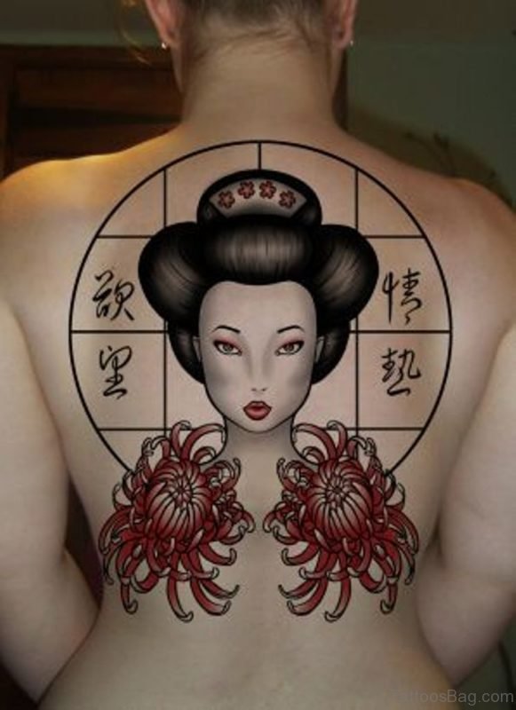 Pretty Geisha Tattoo