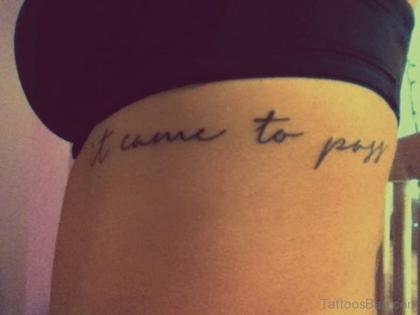 Pretty Wording Tattoo
