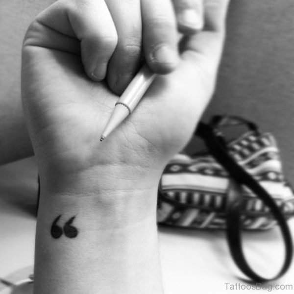 Quotation Wrist Tattoo