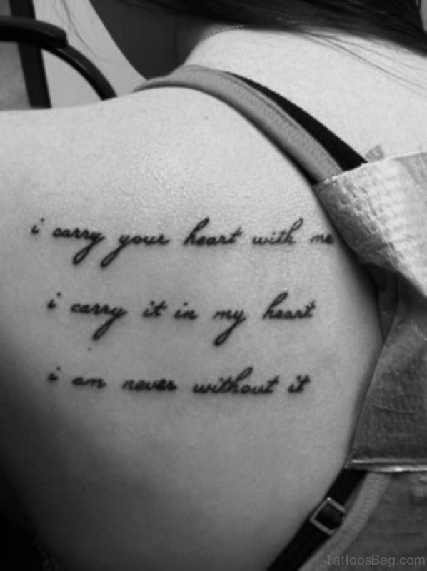Quote Tattoo Design
