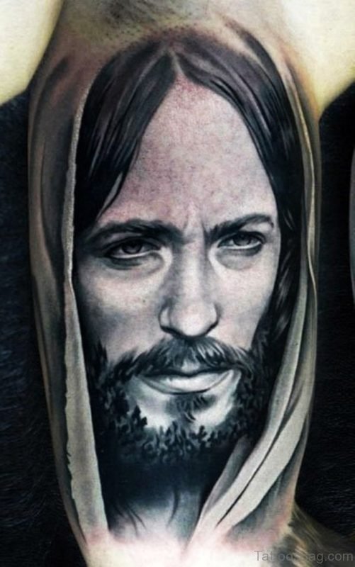 Realistic Jesus Tattoo Design