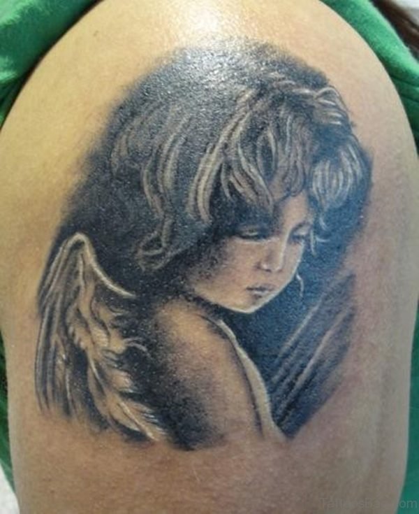 Realistic Portrait On Shoulder