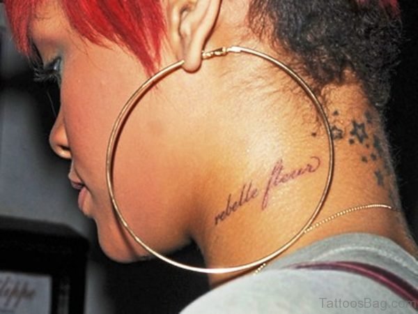 Rebelle Flour Letter Tattoo