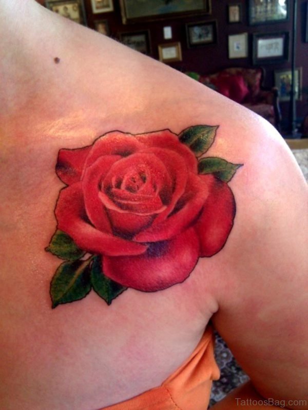 Red Rose Tattoo Design