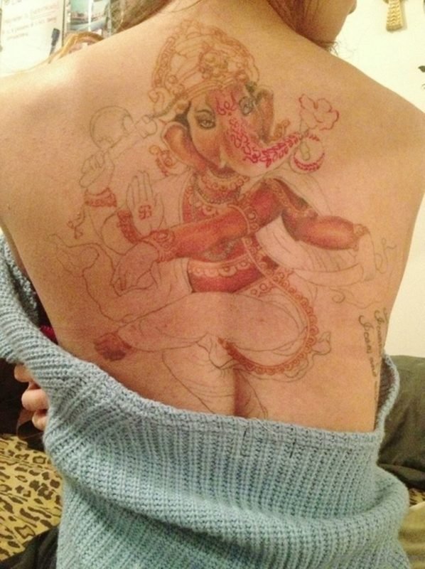 Religious Ganesha Tattoo 