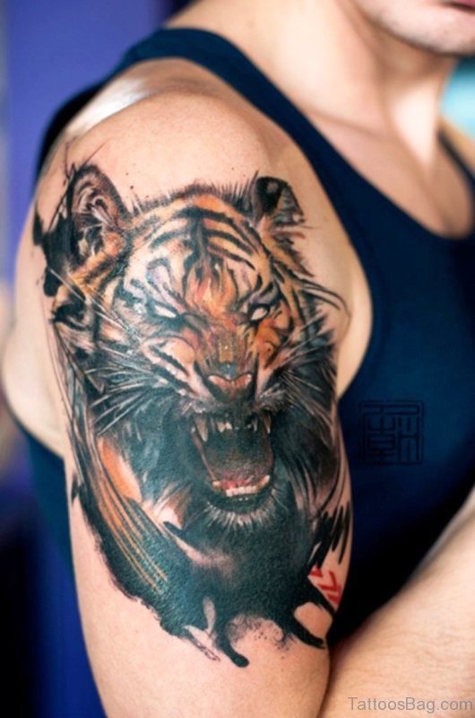 Roaring Tiger Tattoo