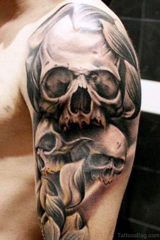 Samurai Skull Tattoo 