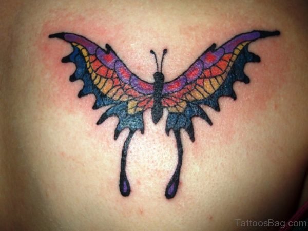 Shoulder Butterfly Tattoo