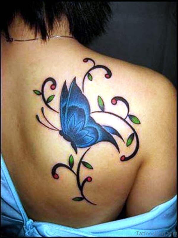 Shoulder Designer Butterfly Tattoo