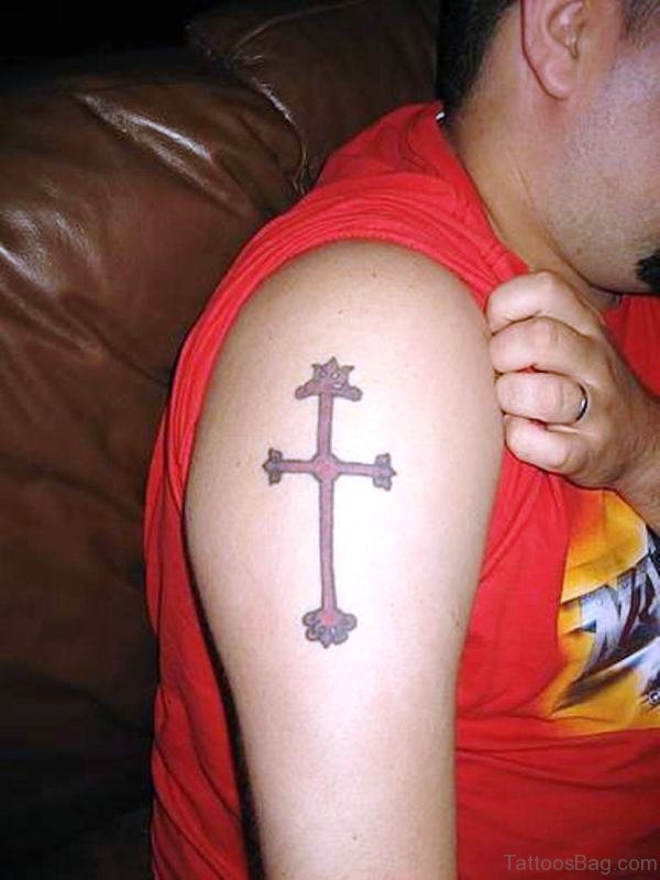 Simple Cross On Shoulder